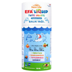 New Life Efa Liquid Balık Yağı Sıvı 150 ML Tutti Frutti - New Life