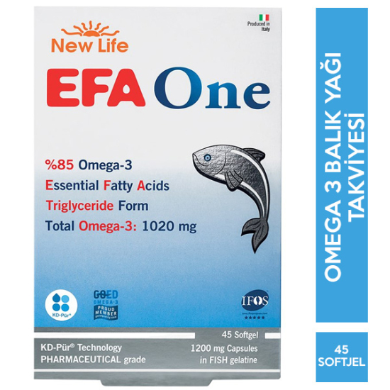New Life Efa One Omega 3 45 Kapsül - 1