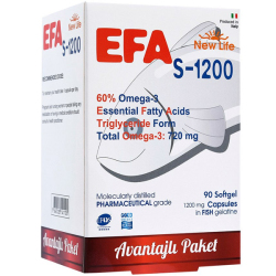 New Life Efa S 1200 Omega 3 - 90 Kapsül - New Life