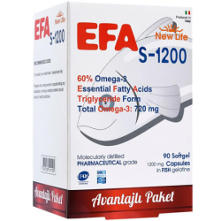 New Life Efa S 1200 Omega 3 - 90 Kapsül - New Life