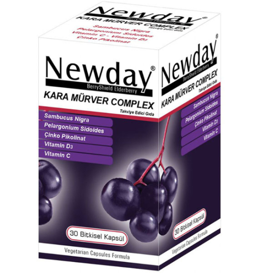 Newday Kara Mürver Complex 30 Kapsül - 1