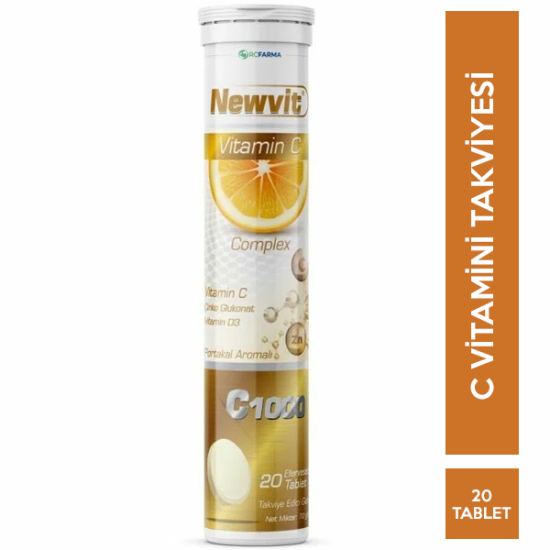 Newvit Vitamin C Complex Efervesan 20 Tablet - 1