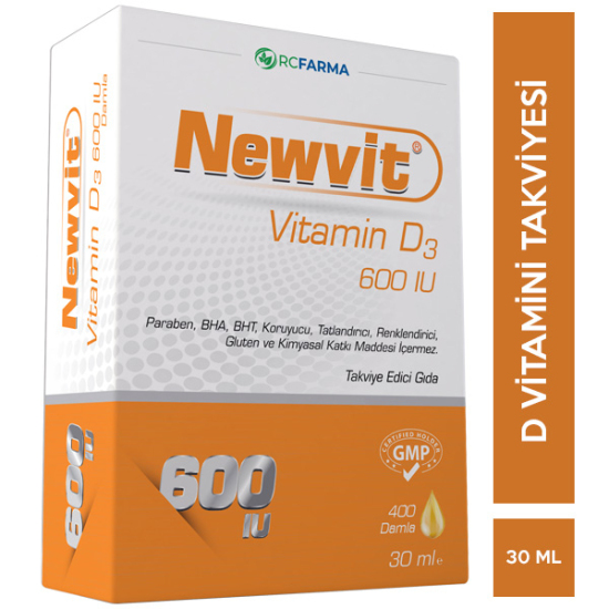 Newvit Vitamin D3 600 IU Damla 30 ML - 1