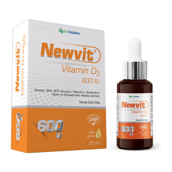 Newvit Vitamin D3 600 IU Damla 30 ML - 2