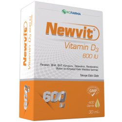 Newvit Vitamin D3 600 IU Damla 30 ML - Rcfarma
