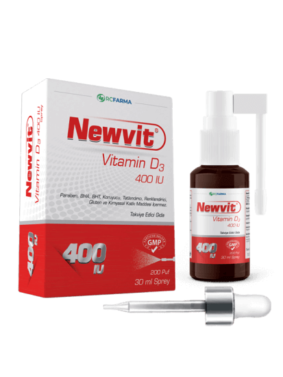Newvit Vitamin D3 Sprey Damla 400 IU 30 ML - 1