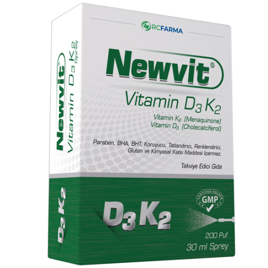 Newvit Vitamin D3K2 Sprey 30 ML - 1