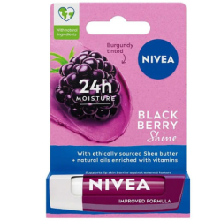 Nivea Bakım Yapan Dudak Bakım Kremi Black Berry 4,8 gr - Nivea