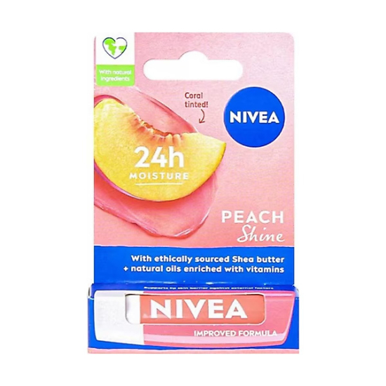 Nivea Bakım Yapan Dudak Bakım Kremi Peach Shine 4,8 gr - 1