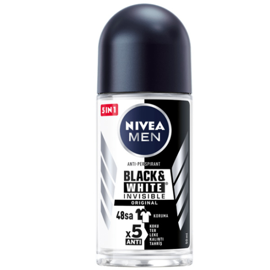 Nivea Black White Invisible Roll On For Men Original 50 ml - 1