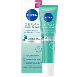 Nivea Derma Skin Clear Night Exfoliator Gece Arındırıcı Krem 40 ML - Nivea