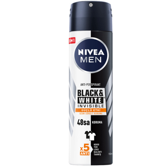 Nivea Invisible For Black White Deodorant For Men 150 ml - 1