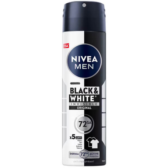 Nivea Invisible For Black White Deodorant For Men 150 ml - 1
