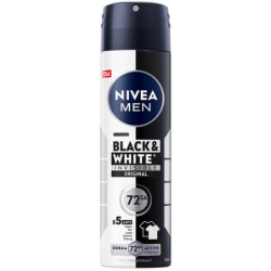 Nivea Invisible For Black White Deodorant For Men 150 ml - Nivea