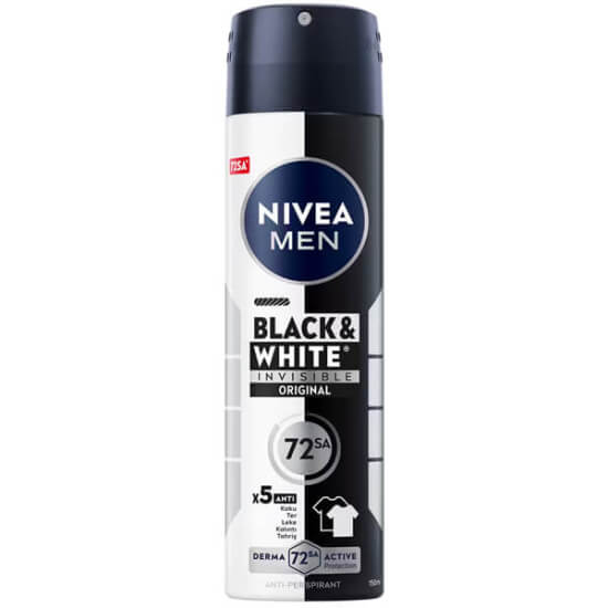 Nivea Invisible For Black White Deodorant For Men 150 ml - 1