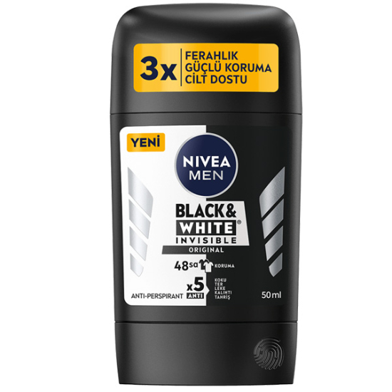 Nivea Men Black White Invisible Original Stick Deodorant 50 ml - 1