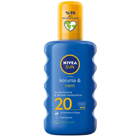 Nivea Sun Güneş Spreyi Koruma & Nem Nemlendirici SPF20 200 ML - 1