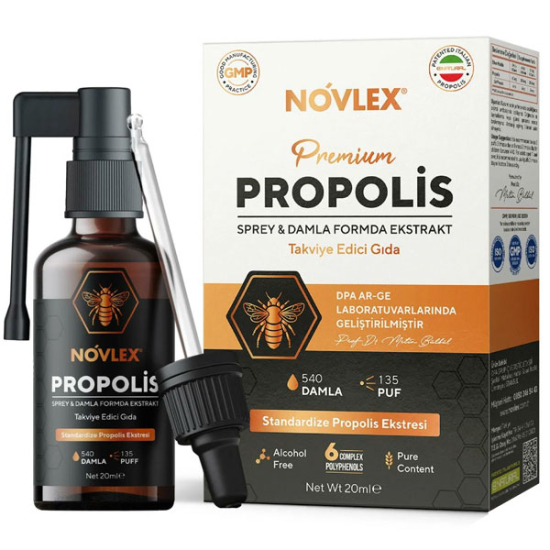Novlex Propolis Ekstresi Sprey Damla 20 ml - 1