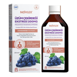 Novlex Üzüm Çekirdeği Ekstresi ve Piperin 250 ML - Biomet