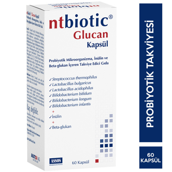 Nt Biotic Glukan 60 Kapsül Probiyotik Takviyesi - 1
