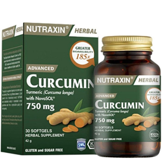 Nutraxin Advanced Curcumin 750 mg 30 Softgels - 2