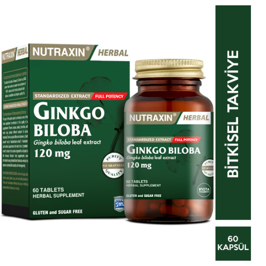 Nutraxin Ginkgo Biloba 120 Mg 60 Tablet - 1