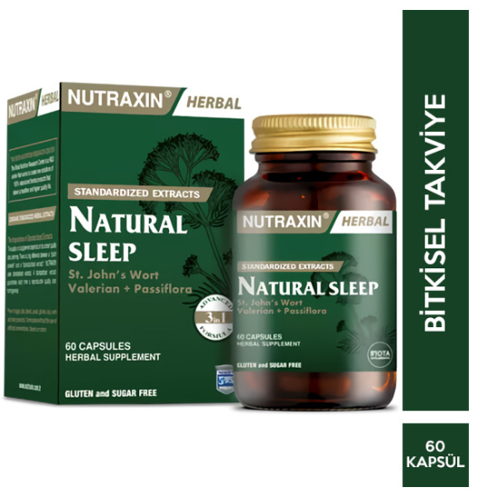 Nutraxin Herbal Natural Sleep 60 Kapsül - 1