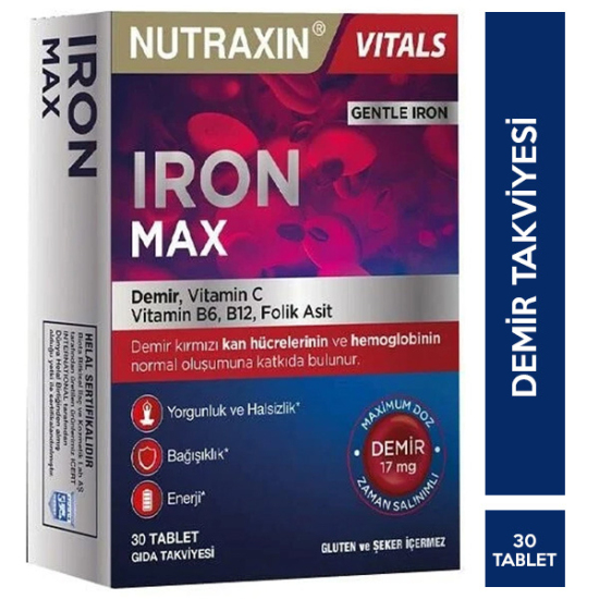 Nutraxin Iron Max 17 mg 30 Tablet - 1
