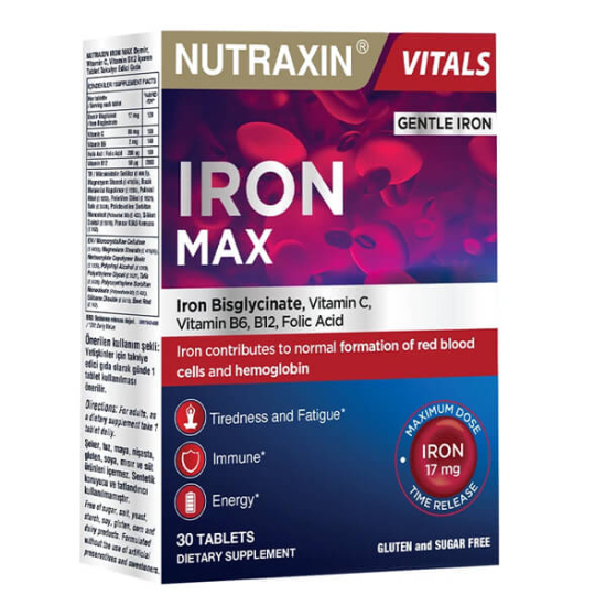 Nutraxin Iron Max 17 mg 30 Tablet - 1