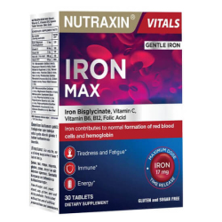 Nutraxin Iron Max 17 mg 30 Tablet - Nutraxin
