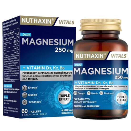 Nutraxin Magnezyum Daily 60 Tablet 250 mg - 1