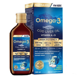 Nutraxin Omega 3 Şurup Karışık Meyve Aromalı 150 ML - Nutraxin