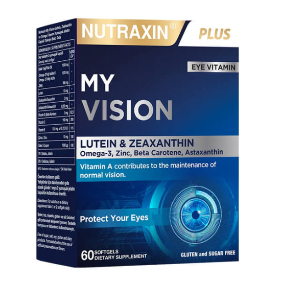 Nutraxin Plus My Vision Lutein Zeaksantin 60 Kapsül - 1