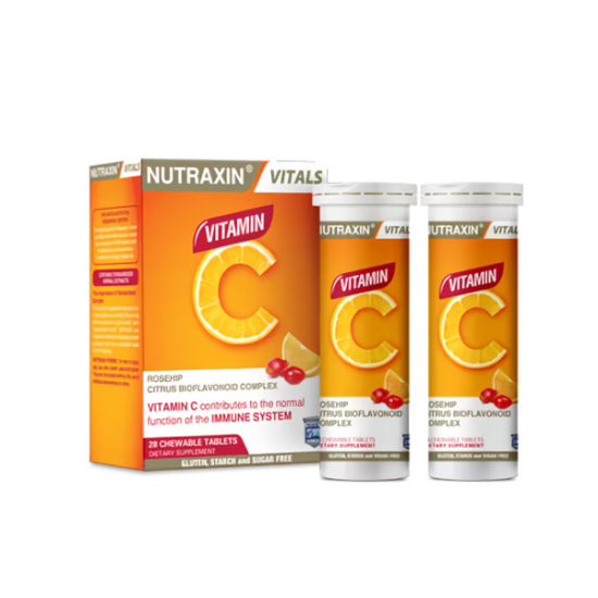 Nutraxin Vitamin C 28 Çiğneme Tableti - 1