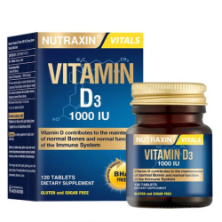 Nutraxin Vitamin D3 1000 IU 120 Tablet - Nutraxin