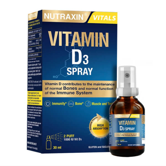 Nutraxin Vitamin D3 Sprey 1000 IU 30 ml - 1