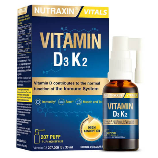 Nutraxin Vitamin D3 K2 Sprey 30 ML - 1