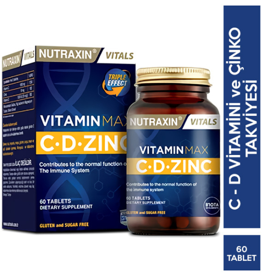 Nutraxin Vitamin Max CD Zınc 60 Tablet - 1