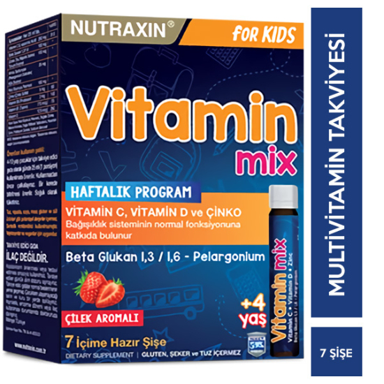 Nutraxin Vitamin Mix For Kids Sıvı 7x25 ml - 1