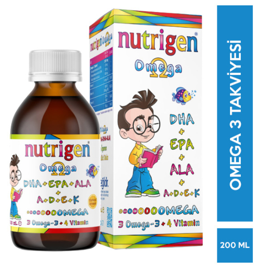 Nutrigen Omega Şurup Portakal Aromalı 200 ML - 1