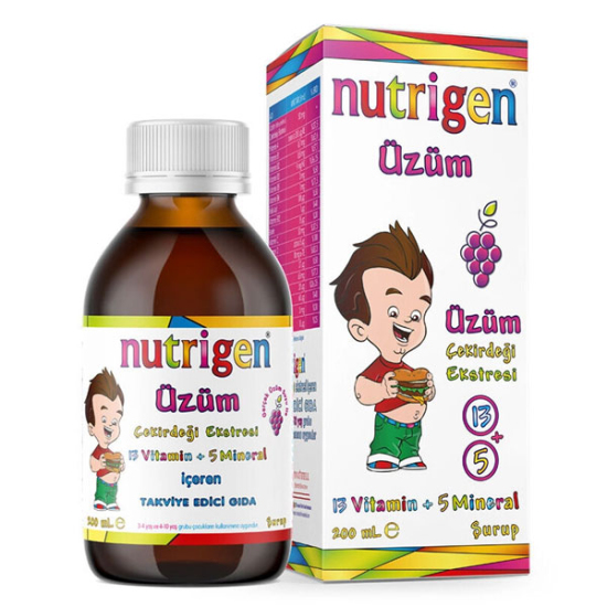 Nutrigen Üzüm Pediatrik Şurup 200 ml + Aquas Kids Şampuan 250 ml Hediyeli - 3