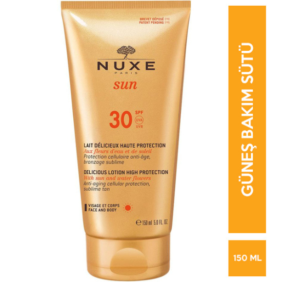 Nuxe Sun Lait Delicieux Hıgh Protection SPF 30 150 ML Güneş Bakım Sütü - 1