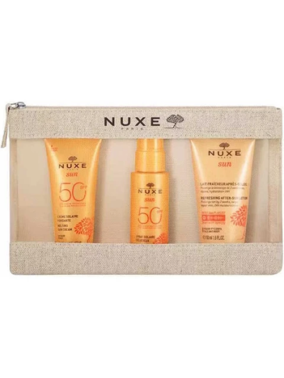 Nuxe Sun Güneş Koruyucu Yüz Kremi SPF50+ 30 ml + Yüz ve Vücut Sütü SPF50+ 50 ml + Güneş S. Bakım Kremi 50 ml - 1