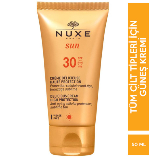 Nuxe Sun Delicious Cream Hıgh Protection SPF 30 50 ML Güneş Kremi - 1