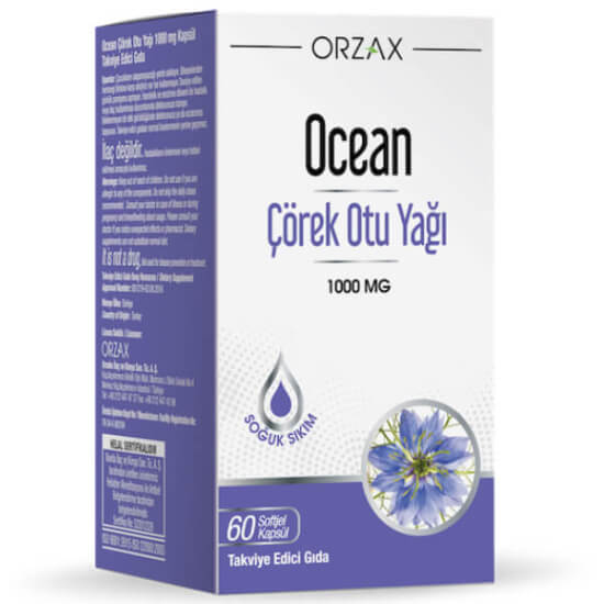 Orzax Ocean Çörek Otu Yağı 1000 Mg 60 Kapsül - 1