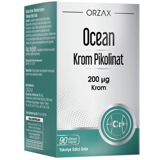 Orzax Ocean Krom Pikolinat 90 Kapsül Takviye Edici Gıda - 1