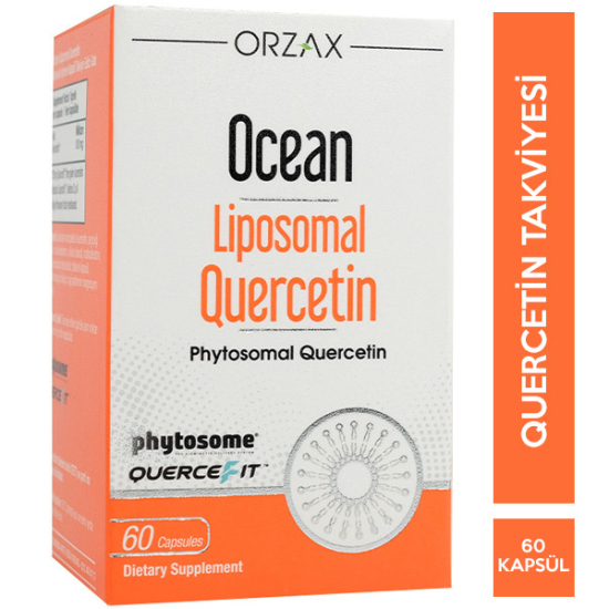 Orzax Ocean Lipozomal Quercetin 100 mg 60 Kapsül Kuersetin Takviyesi - 1
