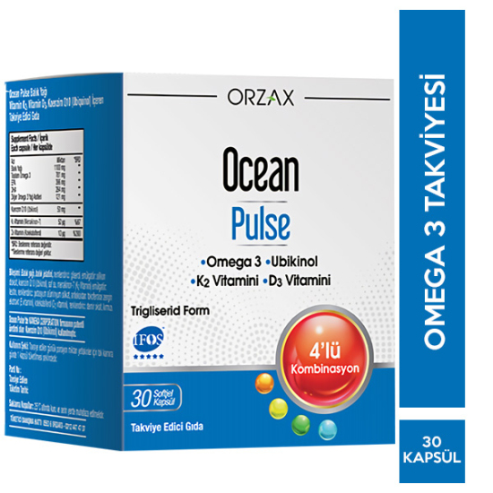 Orzax Ocean Omega 3 Pulse 30 Kapsül Balık Yağı - 1