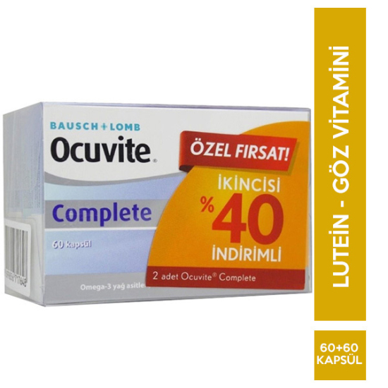 Ocuvite Complete 60 Kapsül 2li Paket Lutein Göz Vitamini - 1
