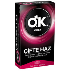 Okey Çifte Haz Prezervatif 10 Adet - Okey